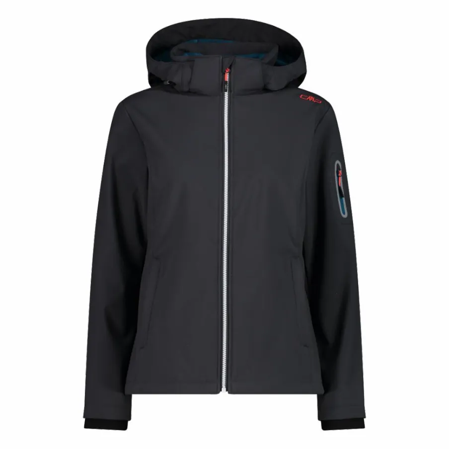 Donna CMP Giacche Trekking|Giacche Softshell^Giacca donna in Softshell con cappuccio staccabile
