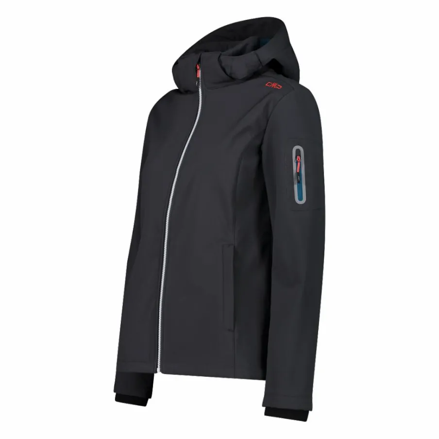 Donna CMP Giacche Trekking|Giacche Softshell^Giacca donna in Softshell con cappuccio staccabile