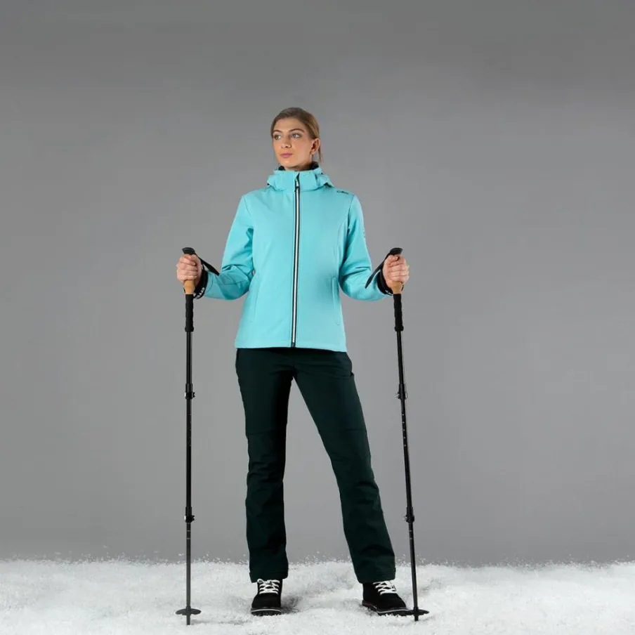 Donna CMP Giacche Trekking|Giacche Softshell^Giacca donna in Softshell con cappuccio staccabile