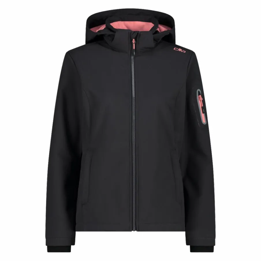 Donna CMP Giacche Trekking|Giacche Softshell^Giacca donna in Softshell con cappuccio staccabile