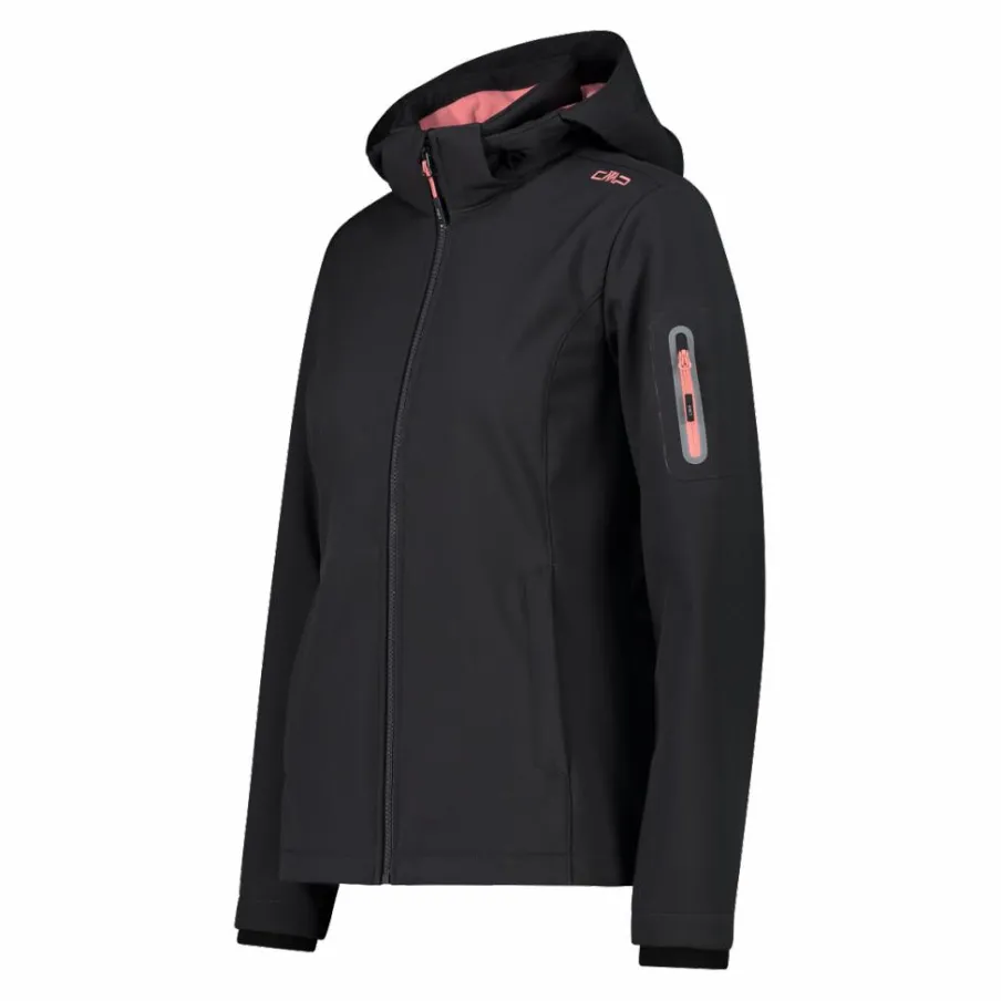 Donna CMP Giacche Trekking|Giacche Softshell^Giacca donna in Softshell con cappuccio staccabile