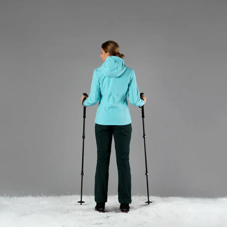 Donna CMP Giacche Trekking|Giacche Softshell^Giacca donna in Softshell con cappuccio staccabile