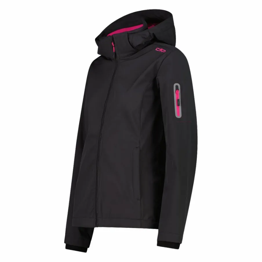 Donna CMP Giacche Trekking|Giacche Softshell^Giacca donna in Softshell con cappuccio staccabile