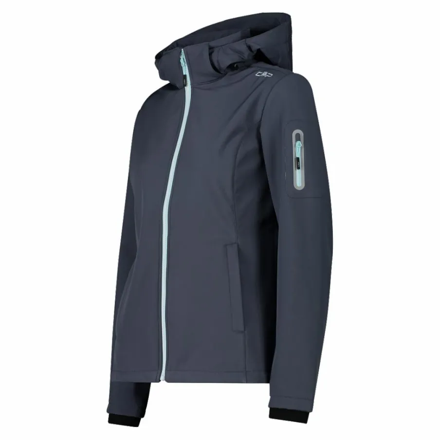 Donna CMP Giacche Trekking|Giacche Softshell^Giacca donna in Softshell con cappuccio staccabile
