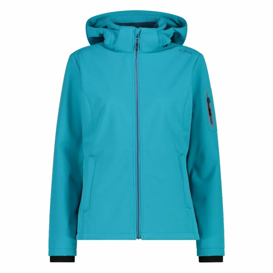 Donna CMP Giacche Trekking|Giacche Softshell^Giacca donna in Softshell con cappuccio staccabile