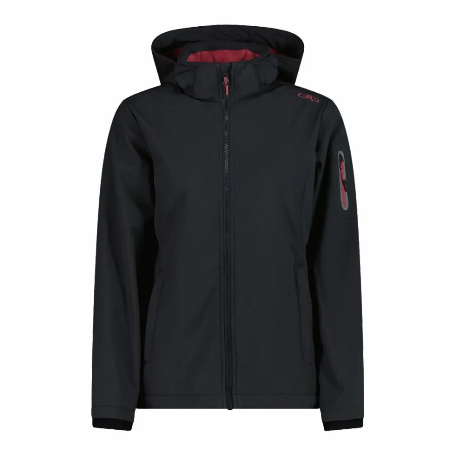 Donna CMP Giacche Trekking|Giacche Softshell^Giacca donna in Softshell con cappuccio staccabile