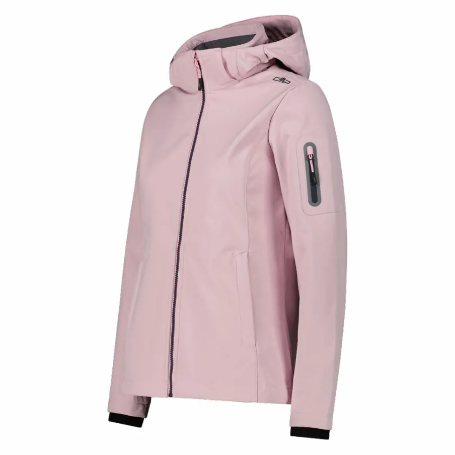 Donna CMP Giacche Trekking|Giacche Softshell^Giacca donna in Softshell con cappuccio staccabile