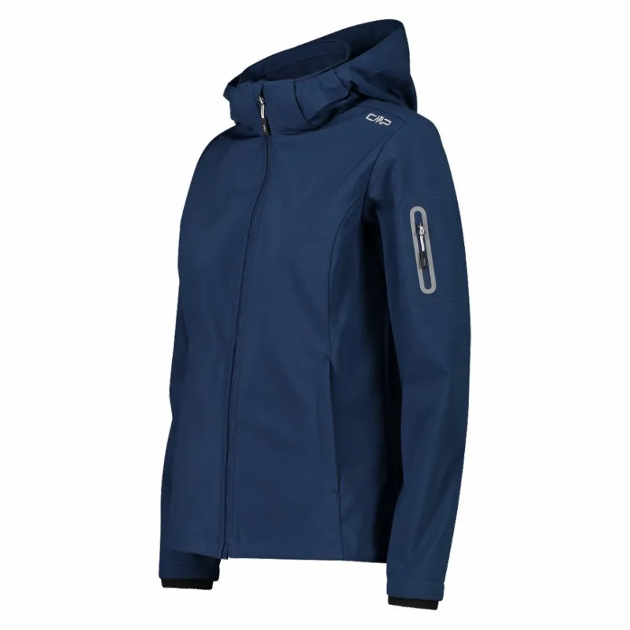 Donna CMP Giacche Trekking|Giacche Softshell^Giacca donna in Softshell con cappuccio staccabile