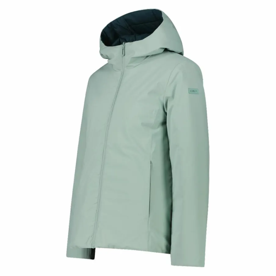 Donna CMP Giacche Imbottite E Piumini|Gusci E Giacche Impermeabili^Giacca double face con cappuccio da donna