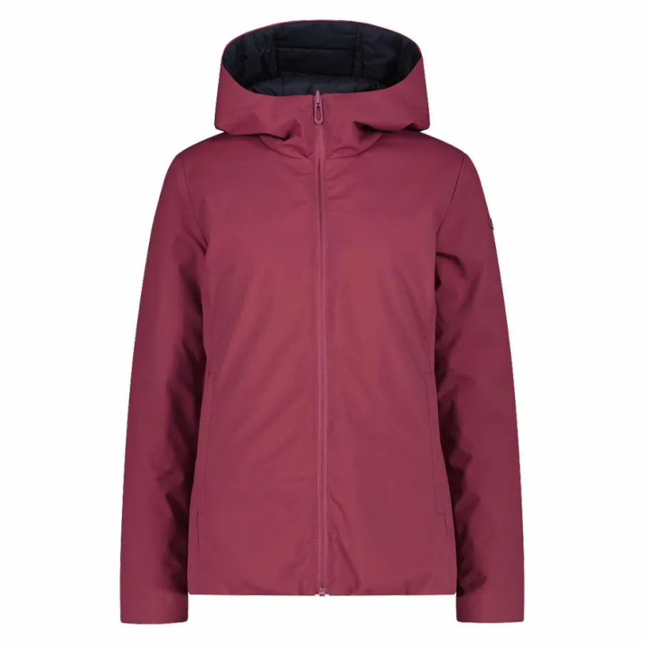 Donna CMP Giacche Imbottite E Piumini|Gusci E Giacche Impermeabili^Giacca double face con cappuccio da donna