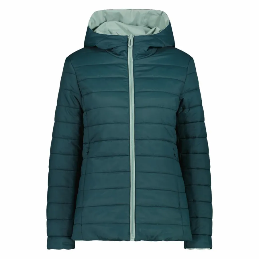 Donna CMP Giacche Imbottite E Piumini|Gusci E Giacche Impermeabili^Giacca double face con cappuccio da donna