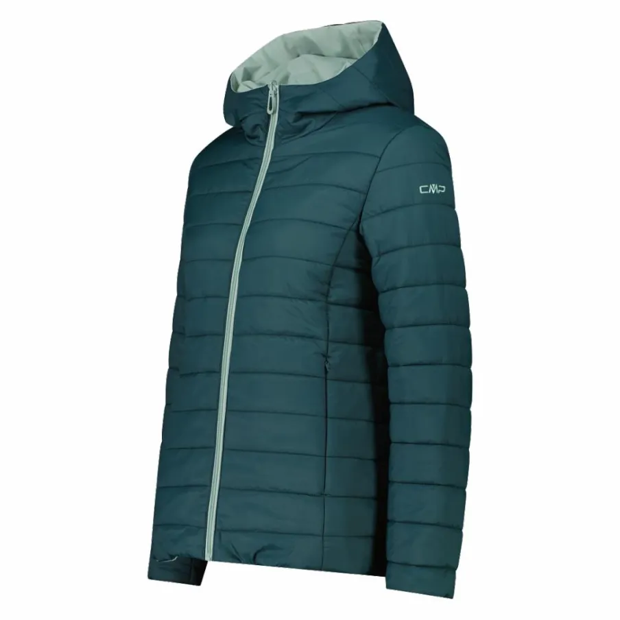 Donna CMP Giacche Imbottite E Piumini|Gusci E Giacche Impermeabili^Giacca double face con cappuccio da donna