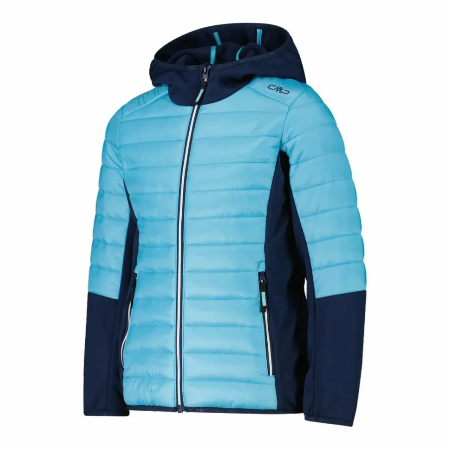 CMP Giacche E Piumini^Giacca ibrida bambina imbottita con cappuccio