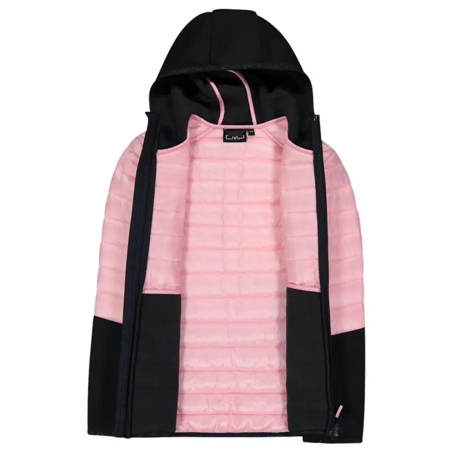 CMP Giacche E Piumini^Giacca ibrida bambina imbottita con cappuccio