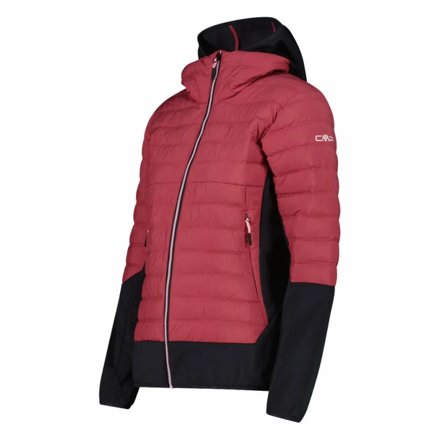 Donna CMP Giacche Imbottite E Piumini|Giacche Trekking^Giacca ibrida donna imbottita Unlimitech con PrimaLoft® Black ThermoPlume con cappuccio