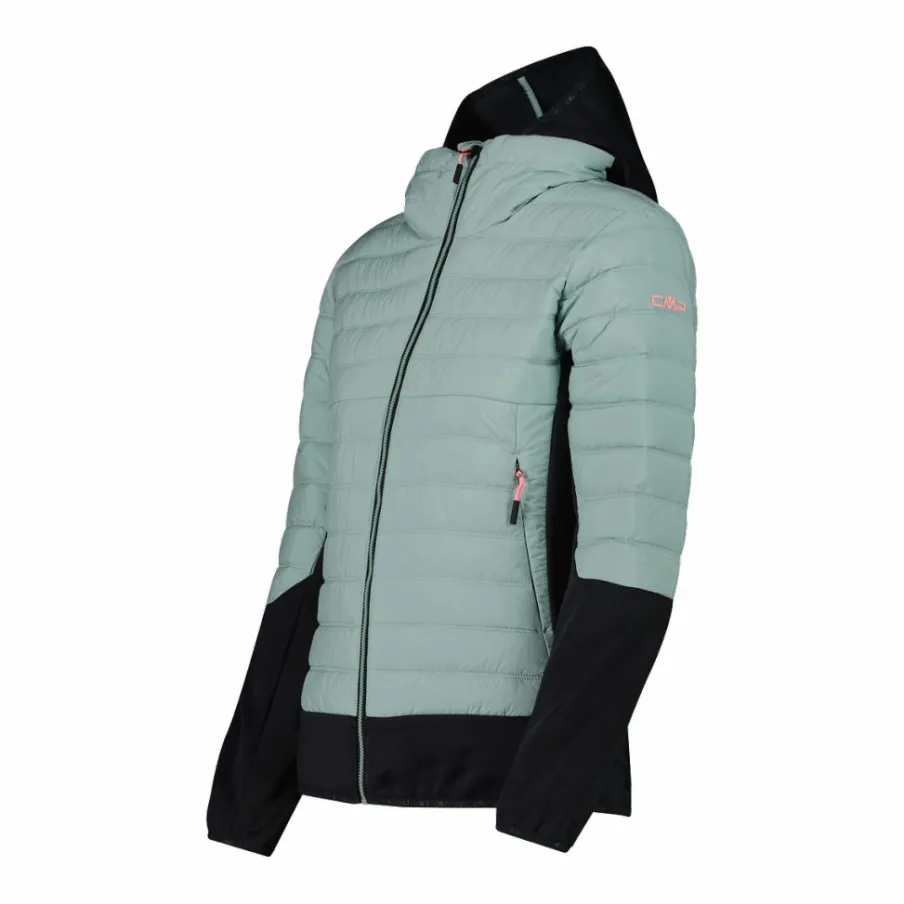 Donna CMP Giacche Imbottite E Piumini|Giacche Trekking^Giacca ibrida donna imbottita Unlimitech con PrimaLoft® Black ThermoPlume con cappuccio
