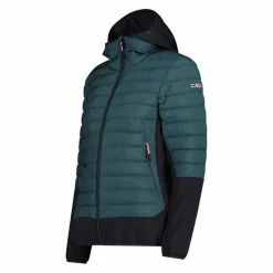 Donna CMP Giacche Imbottite E Piumini|Giacche Trekking^Giacca ibrida donna imbottita Unlimitech con PrimaLoft® Black ThermoPlume con cappuccio