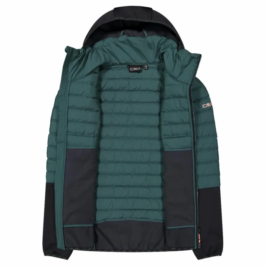 Donna CMP Giacche Imbottite E Piumini|Giacche Trekking^Giacca ibrida donna imbottita Unlimitech con PrimaLoft® Black ThermoPlume con cappuccio