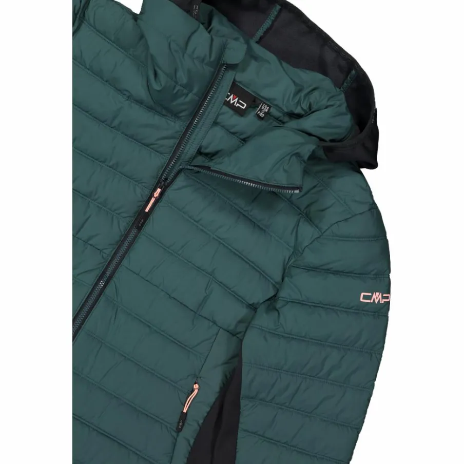 Donna CMP Giacche Imbottite E Piumini|Giacche Trekking^Giacca ibrida donna imbottita Unlimitech con PrimaLoft® Black ThermoPlume con cappuccio