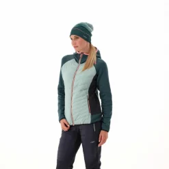 Donna CMP Pile^Giacca ibrida imbottita con cappuccio da donna Unlimitech