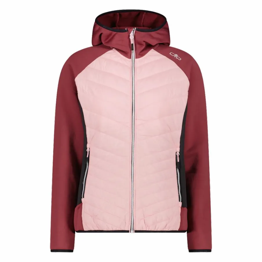 Donna CMP Pile^Giacca ibrida imbottita con cappuccio da donna Unlimitech