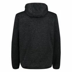 Uomo CMP Pile^Giacca ibrida in pile da uomo in Knit Tech melange con cappuccio