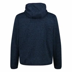 Uomo CMP Pile^Giacca ibrida in pile da uomo in Knit Tech melange con cappuccio