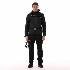 Uomo CMP Pile^Giacca ibrida in pile da uomo in Knit Tech melange con cappuccio