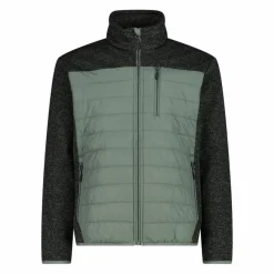 Uomo CMP Pile^Giacca ibrida in pile da uomo in Knit Tech melange