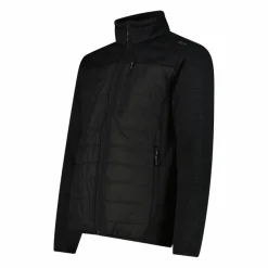 Uomo CMP Pile^Giacca ibrida in pile da uomo in Knit Tech melange