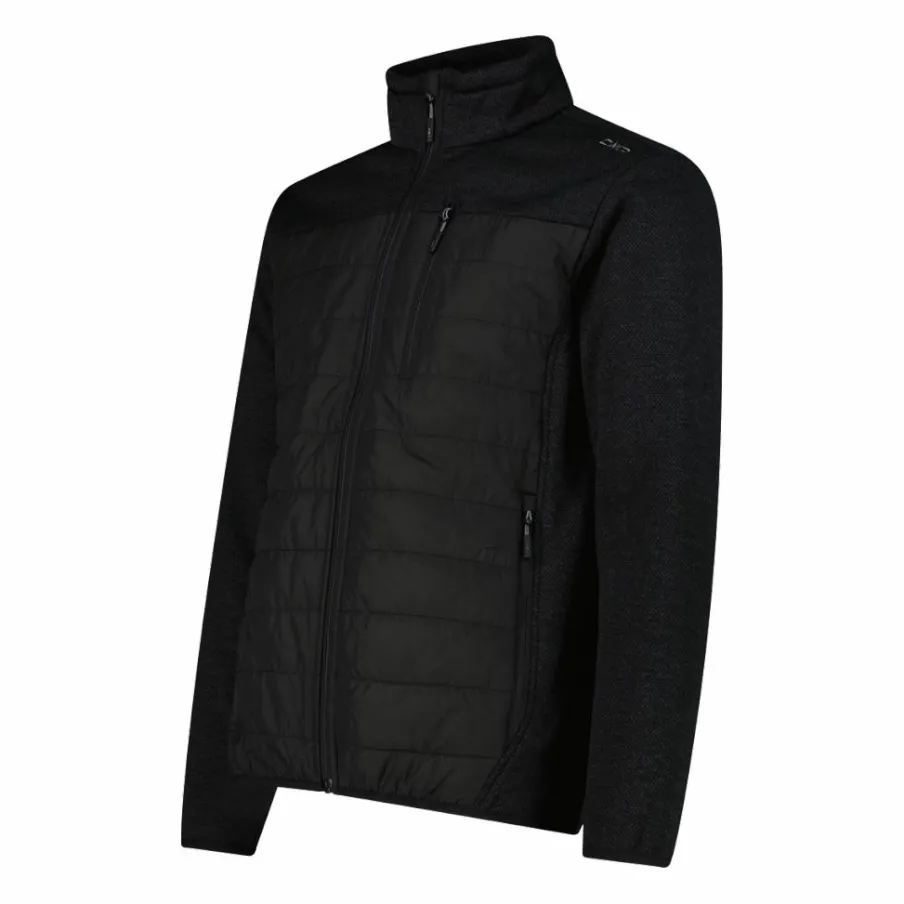 Uomo CMP Pile^Giacca ibrida in pile da uomo in Knit Tech melange