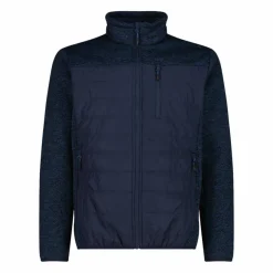 Uomo CMP Pile^Giacca ibrida in pile da uomo in Knit Tech melange