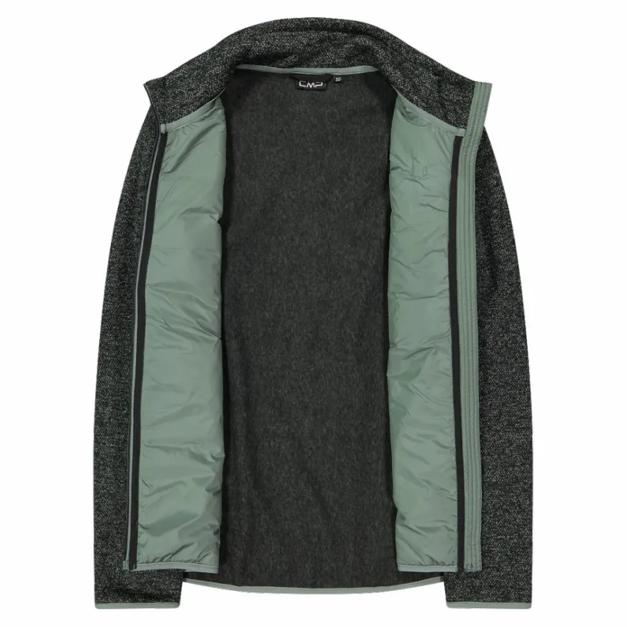 Uomo CMP Pile^Giacca ibrida in pile da uomo in Knit Tech melange