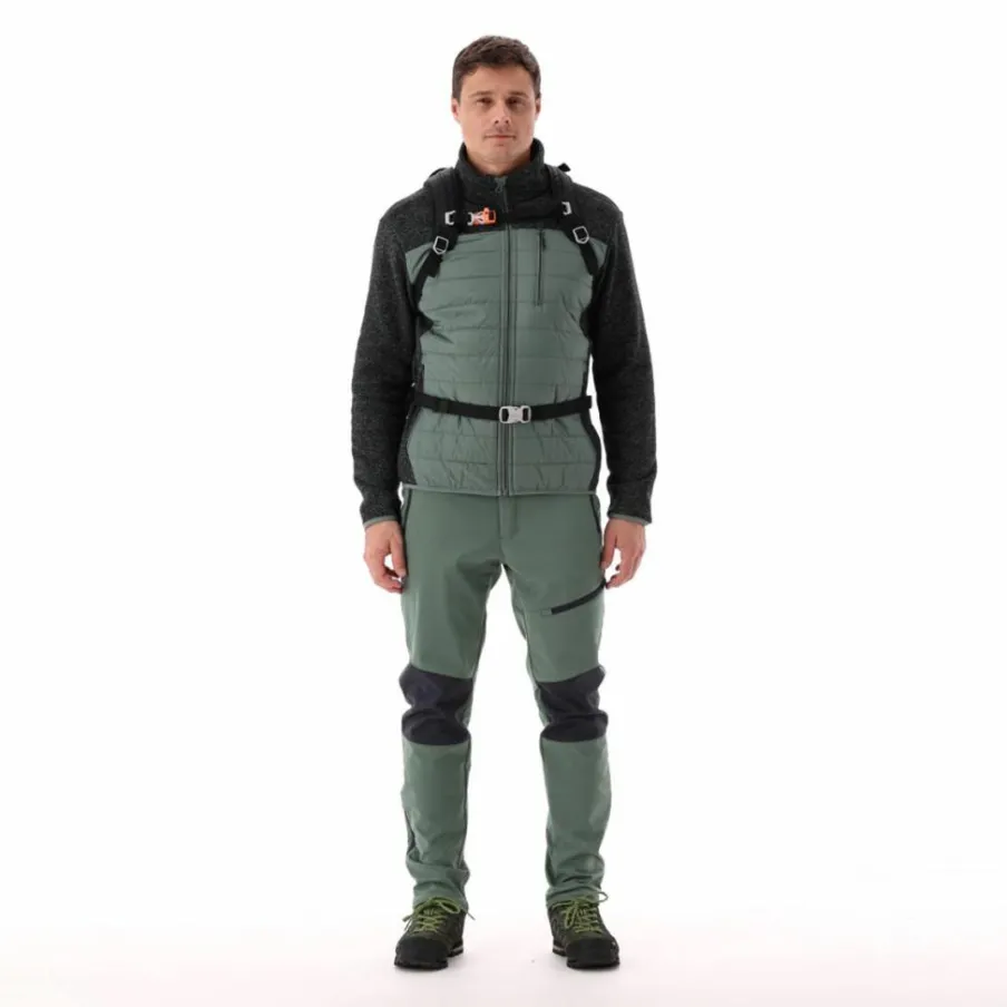 Uomo CMP Pile^Giacca ibrida in pile da uomo in Knit Tech melange