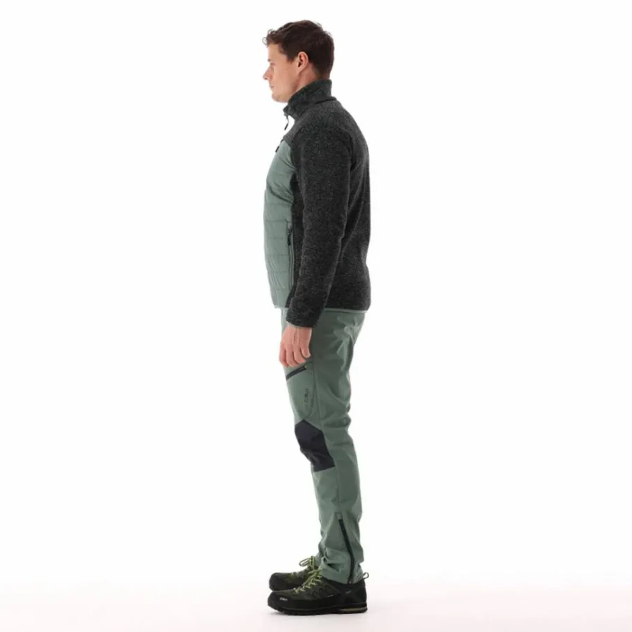 Uomo CMP Pile^Giacca ibrida in pile da uomo in Knit Tech melange