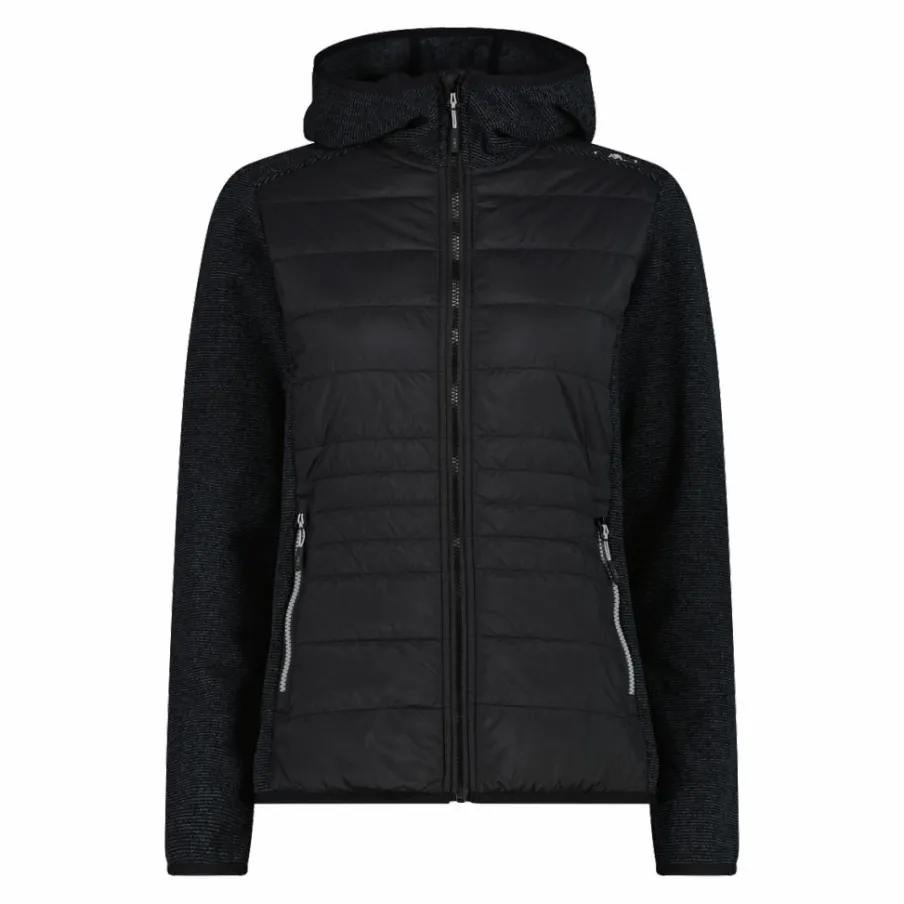 Donna CMP Pile^Giacca ibrida in pile knit tech da donna