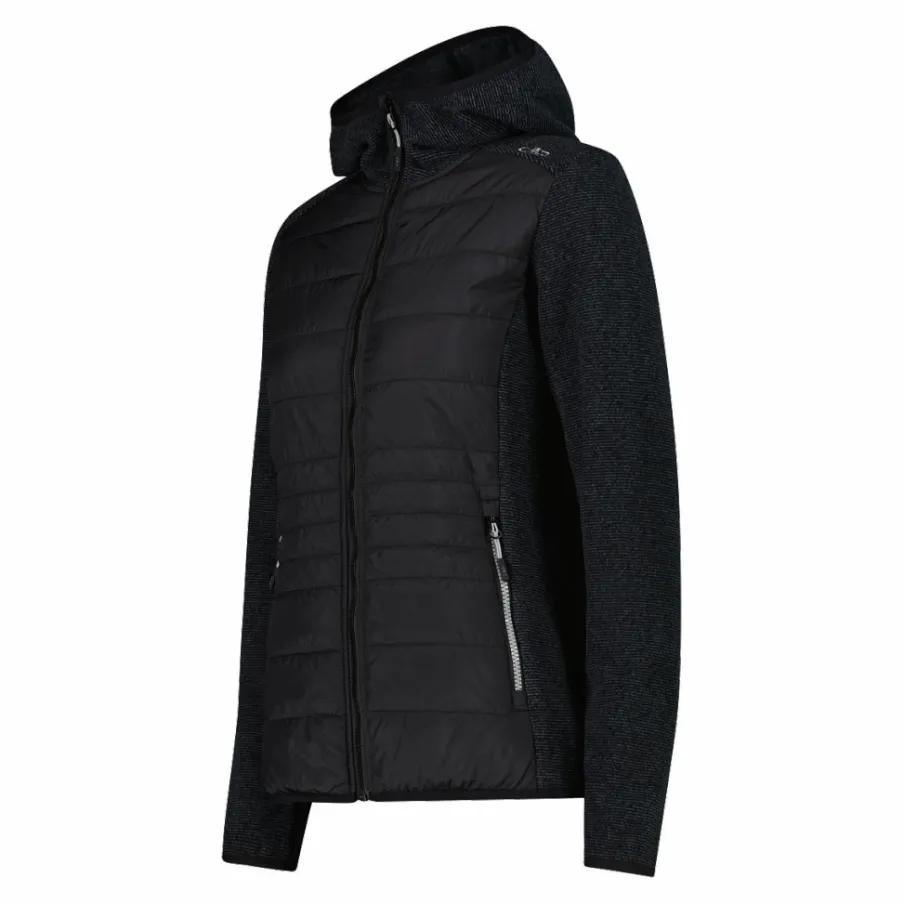 Donna CMP Pile^Giacca ibrida in pile knit tech da donna