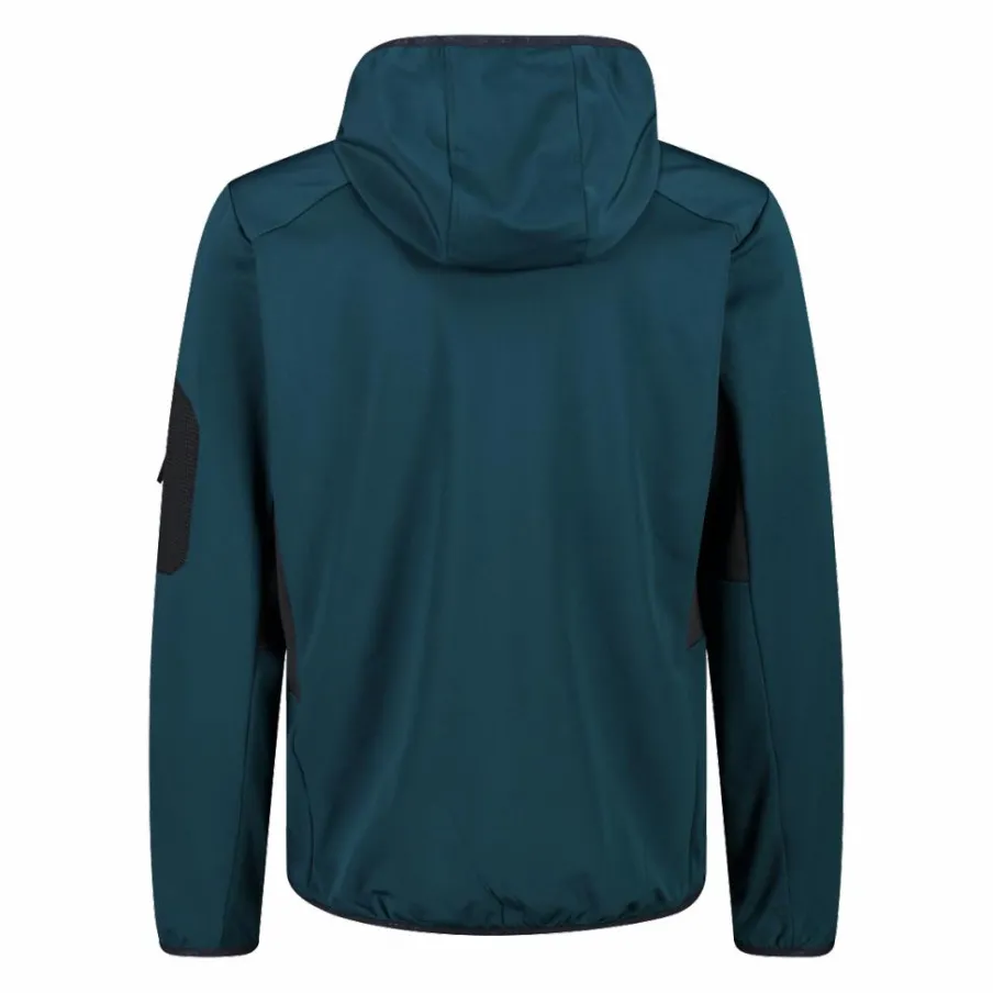 Uomo CMP Pile^Giacca Ibrida Unlimitech in Stretch Performance con cappuccio da Uomo