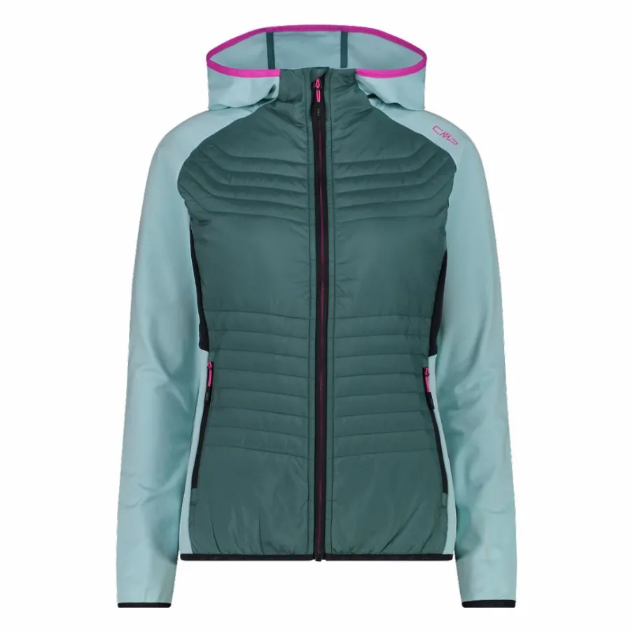 Donna CMP Pile^Giacca Ibrida Unlimitech in Stretch Performance con cappuccio da Donna