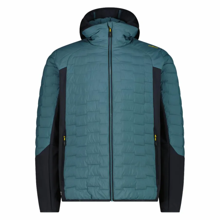 Uomo CMP Giacche Imbottite E Piumini|Giacche Trekking^Giacca ibrida uomo imbottita Unlimitech con PrimaLoft® Black ThermoPlume con cappuccio