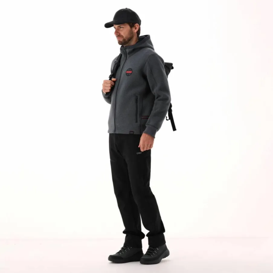 Uomo CMP Maglioni E Felpe^Giacca imbottita in Knit Tech da uomo con cappuccio