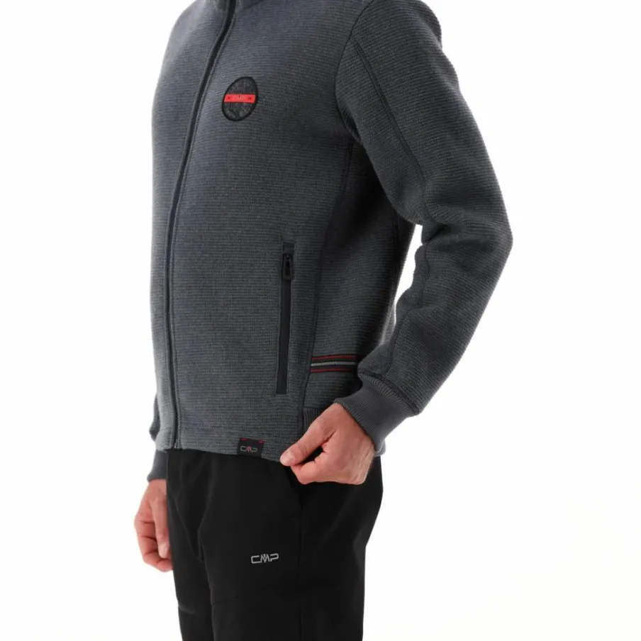 Uomo CMP Maglioni E Felpe^Giacca imbottita in Knit Tech da uomo con cappuccio