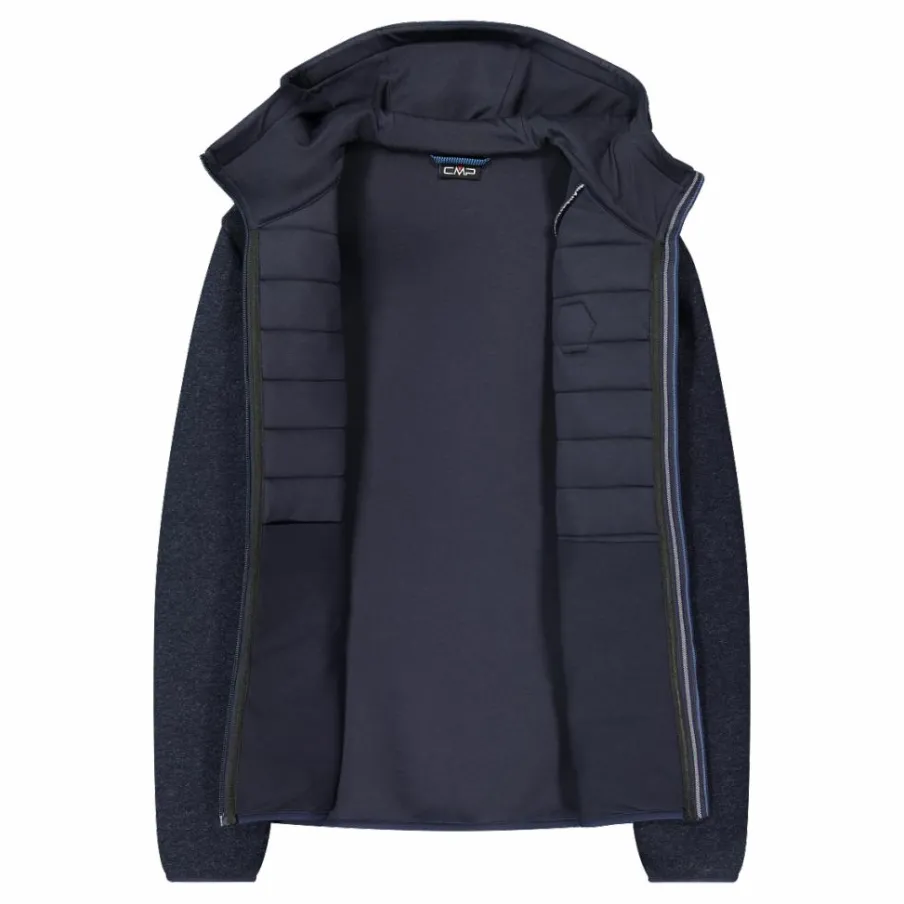 Uomo CMP Maglioni E Felpe^Giacca imbottita in Knit Tech da uomo con cappuccio