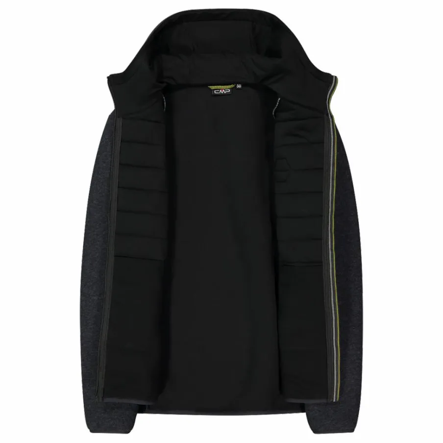 Uomo CMP Maglioni E Felpe^Giacca imbottita in Knit Tech da uomo con cappuccio