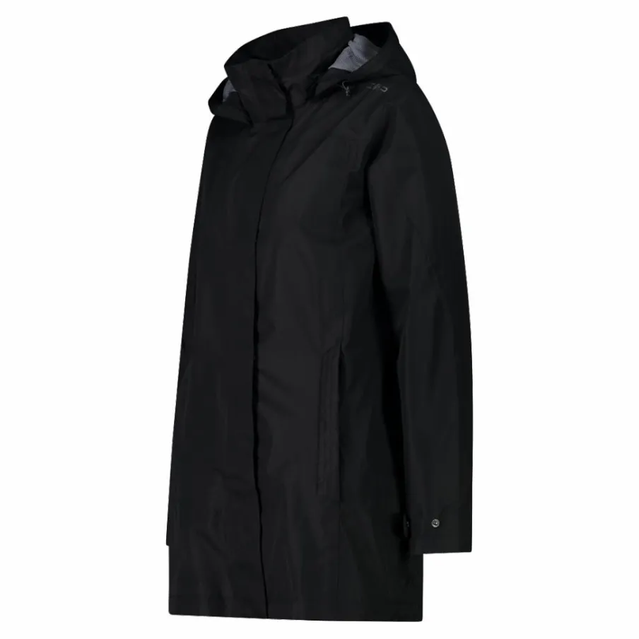 Donna CMP Gusci E Giacche Impermeabili^Giacca impermeabile lunga da donna in Ripstop