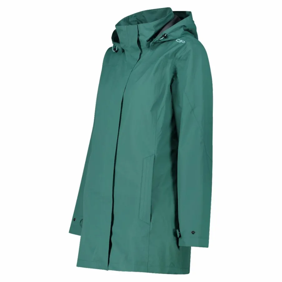 Donna CMP Gusci E Giacche Impermeabili^Giacca impermeabile lunga da donna in Ripstop