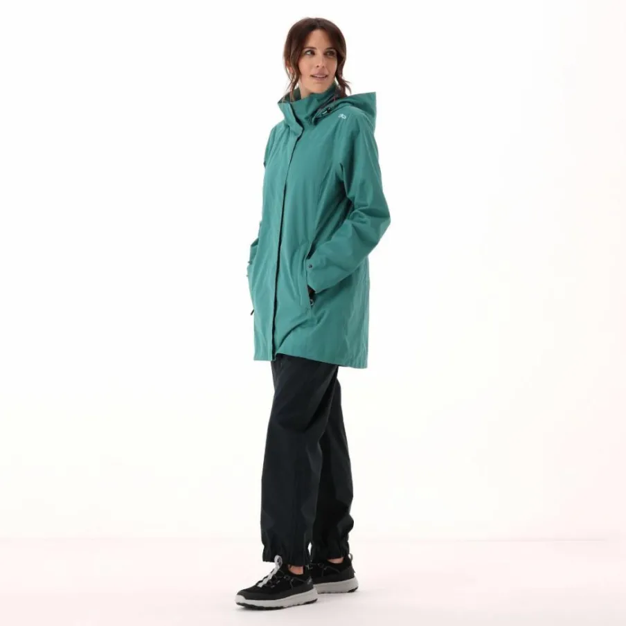 Donna CMP Gusci E Giacche Impermeabili^Giacca impermeabile lunga da donna in Ripstop