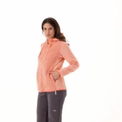 Donna CMP Pile^Giacca in Knit-Tech con cappuccio da Donna