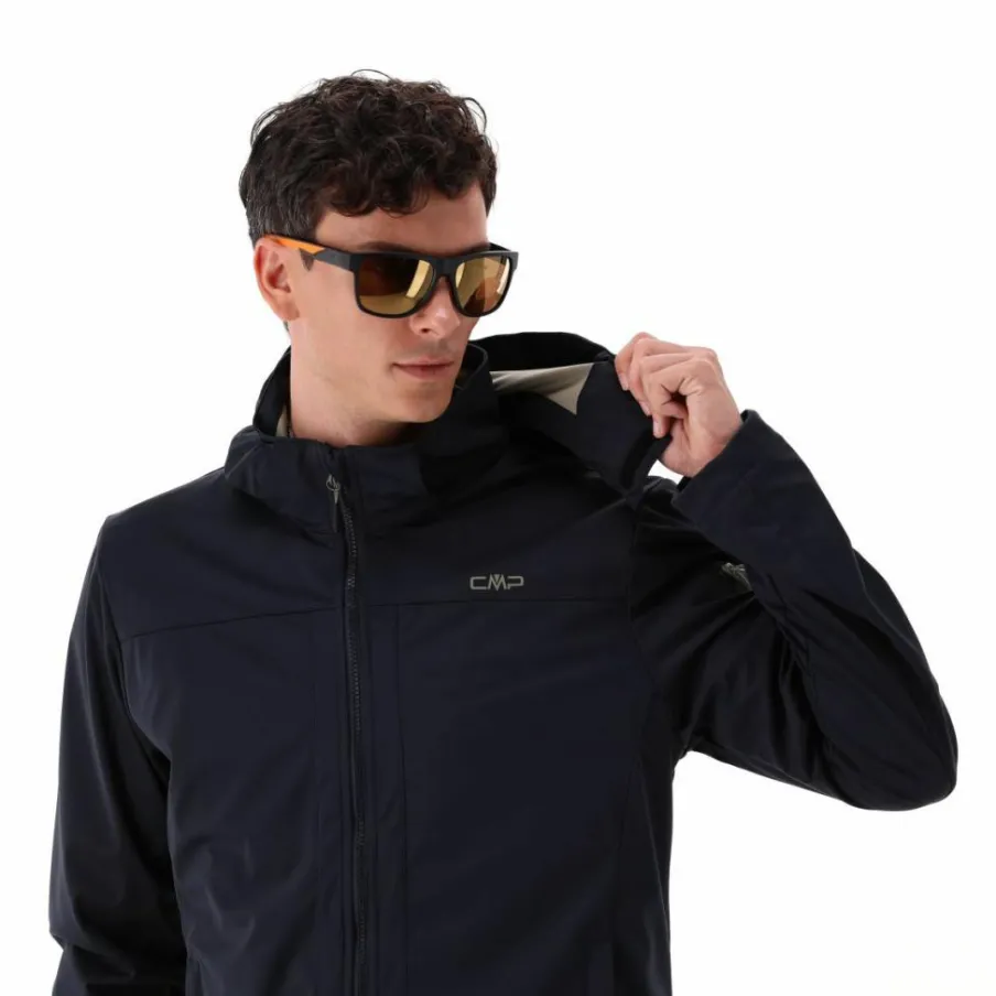 Uomo CMP Giacche Trekking|Giacche Softshell^Giacca in Light Softshell con cappuccio staccabile da uomo
