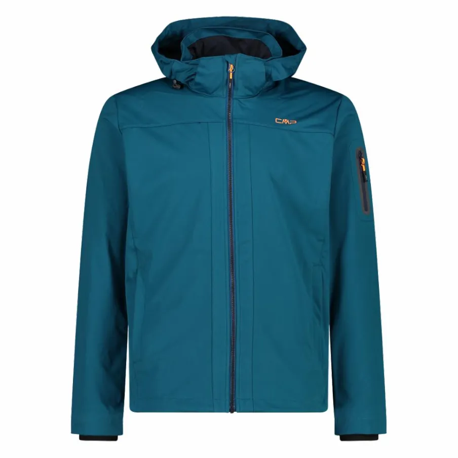 Uomo CMP Giacche Trekking|Giacche Softshell^Giacca in Light Softshell con cappuccio staccabile da uomo